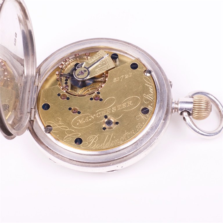 Silver pocket watch "Manchester". — image 7