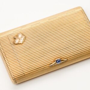 Russian steel and gold cigarette case. — image 1