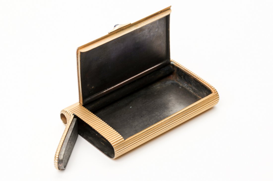 Russian steel and gold cigarette case. — image 3