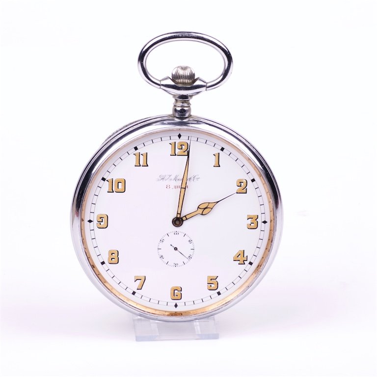 Rare eight days very large pocket watch Henry Moser. — image 1