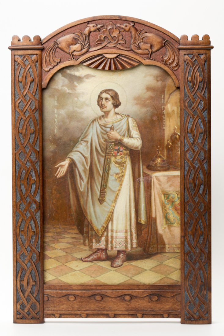 Russian icon of Saint Gleb. — image 1