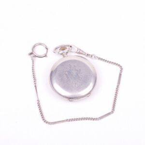 Silver pocket watch "Zenith" with chronograph. — image 4