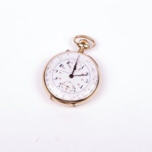 Gold pocket Watch with Chronograph "F. Auricoste" — image 1