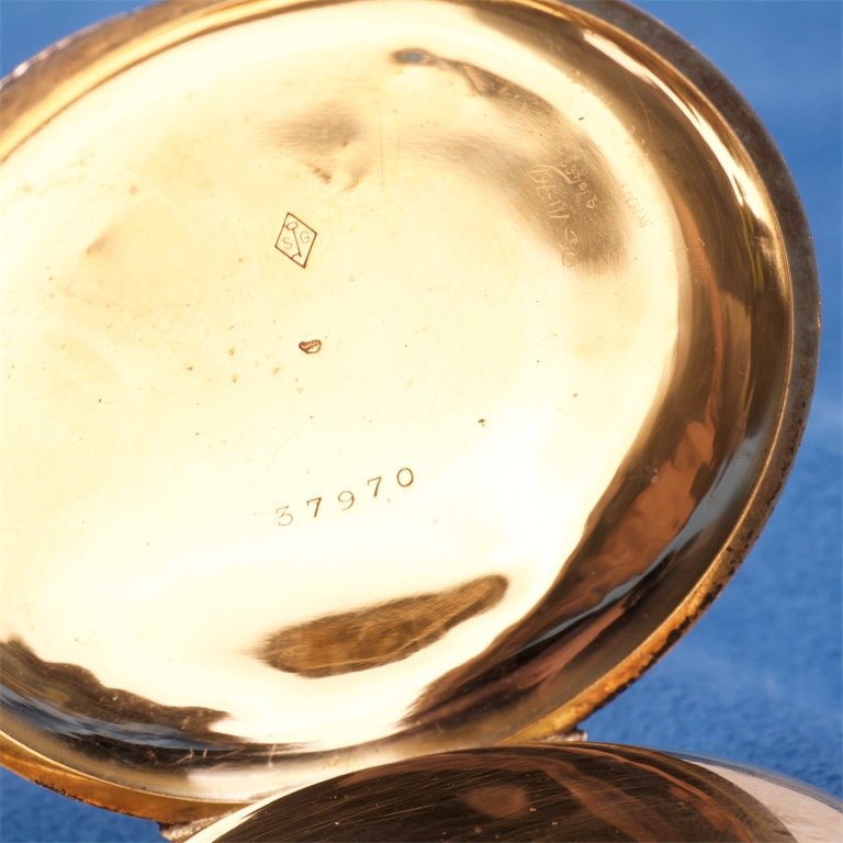 Gold pocket Watch with Chronograph "F. Auricoste" — image 6