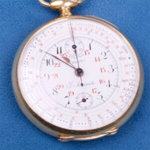 Gold pocket Watch with Chronograph. — image 2