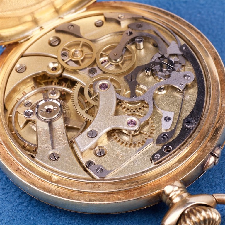 Gold pocket Watch with Chronograph. — image 6