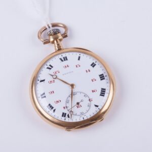 Open face gold pocket watch "Zenith". — image 1