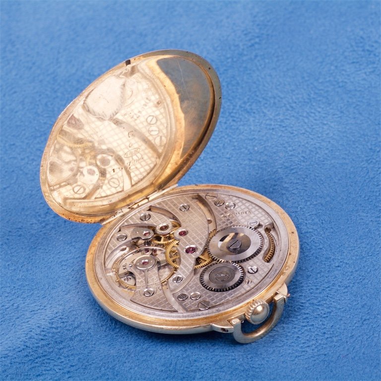 Gold pocket watch.18K. — image 4