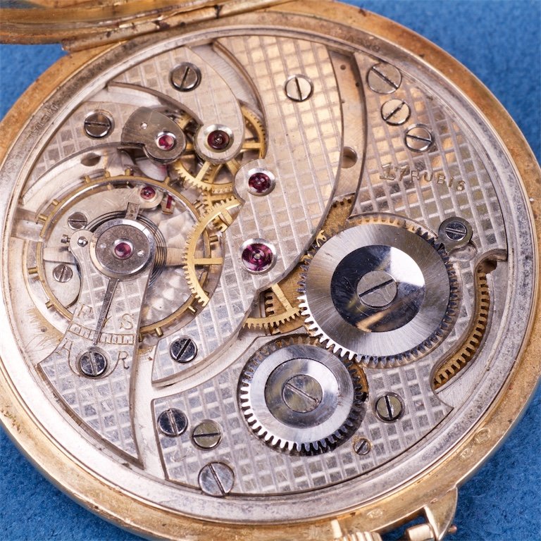 Gold pocket watch.18K. — image 5