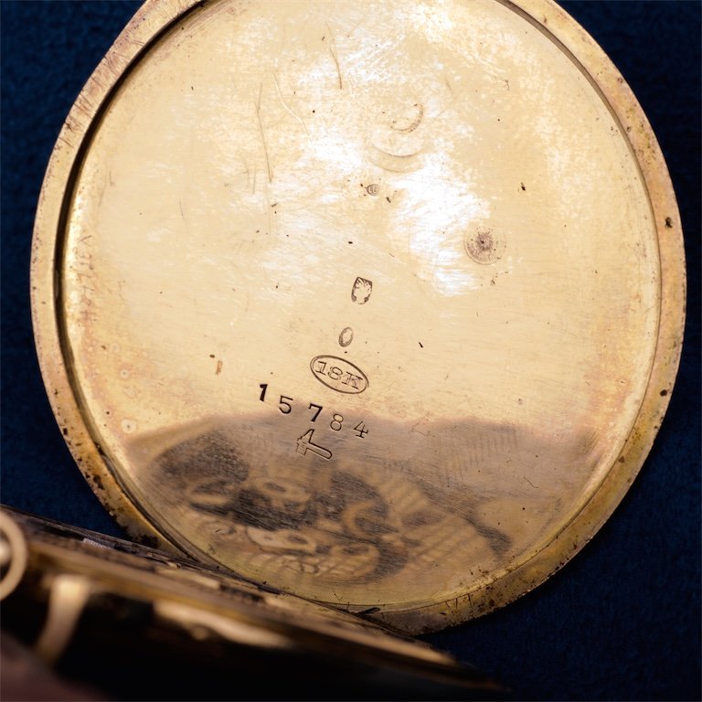 Gold pocket watch.18K. — image 6