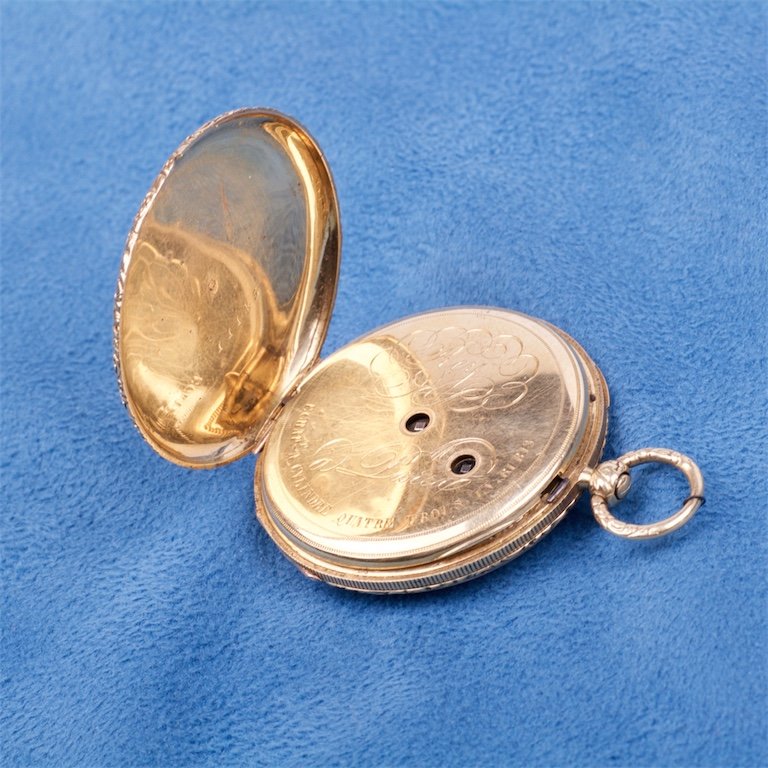 Gold pocket watch.18K. — image 4