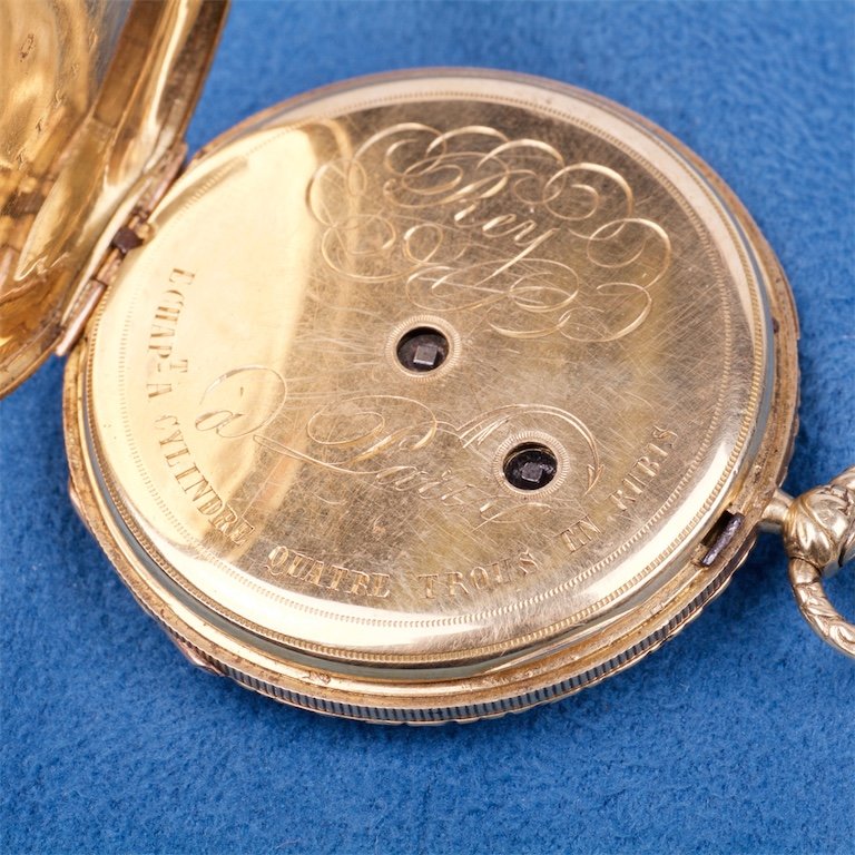 Gold pocket watch.18K. — image 5