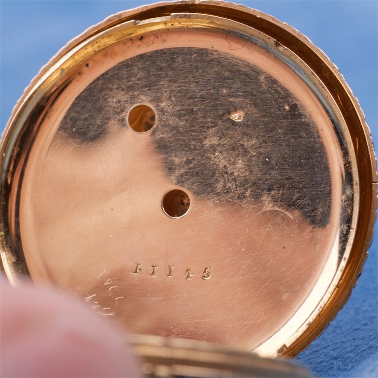Gold pocket watch.18K. — image 8