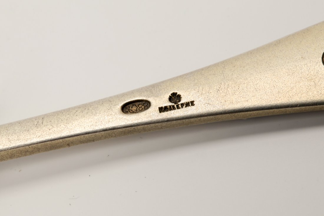 Russian Faberge silver spoon. — image 3
