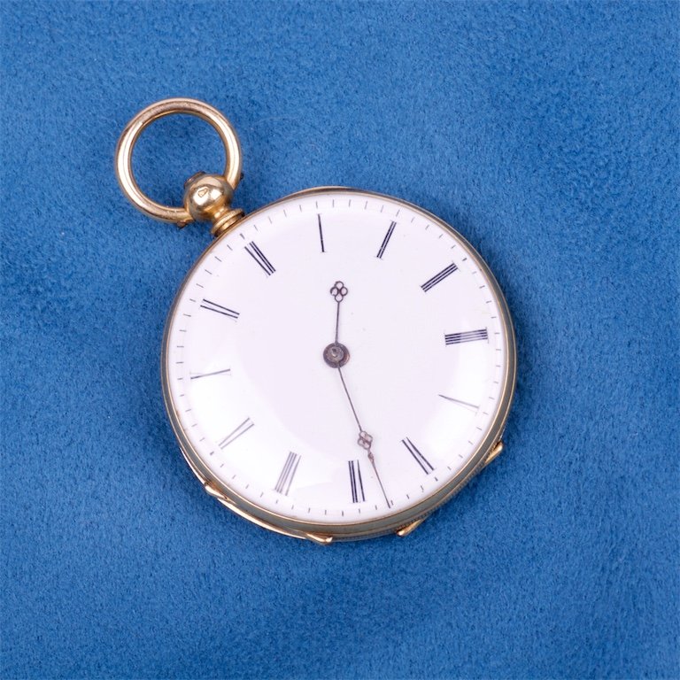 Gold pocket watch.18K. — image 1