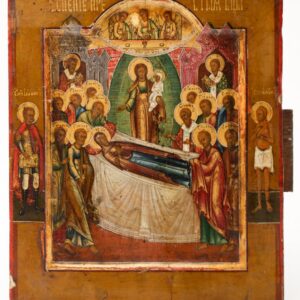 Russian icon of Dormition. — image 1