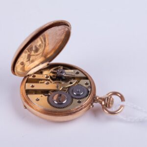 Open face gold pocket watch. — image 4
