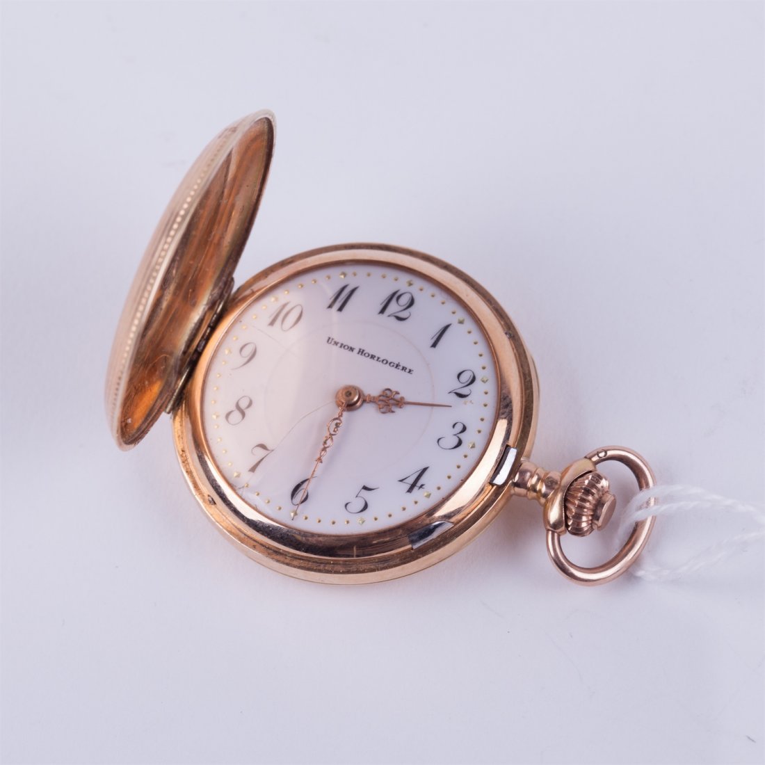Hunting case pocket watch "Union Horlogere". — image 2