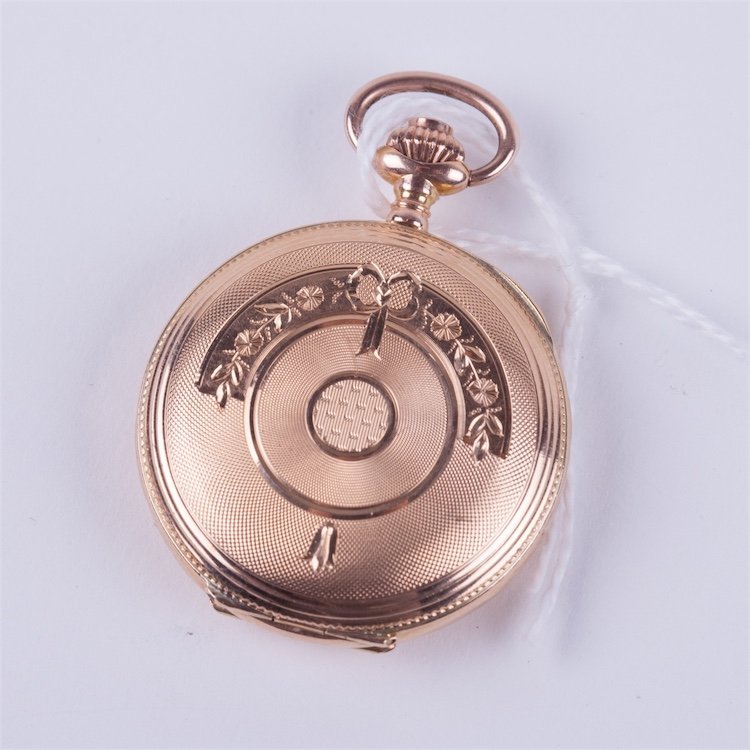 Hunting case pocket watch "Union Horlogere". — image 4