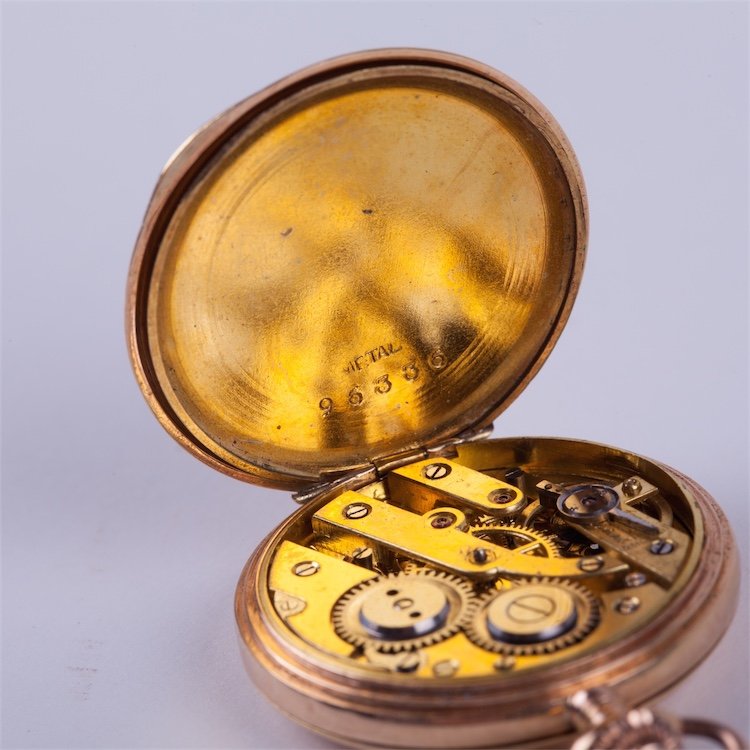 Hunting case pocket watch "Union Horlogere". — image 6