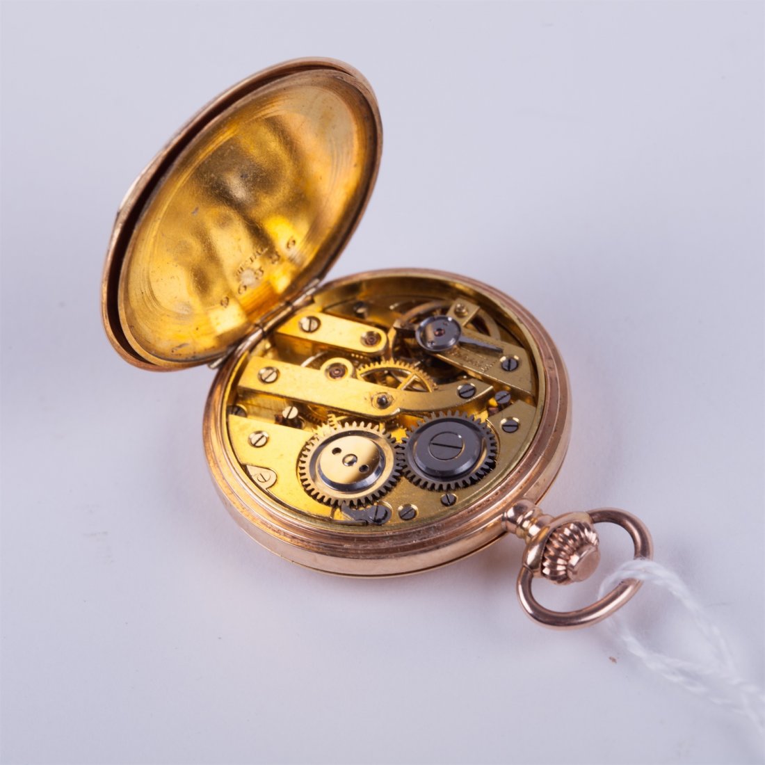 Hunting case pocket watch "Union Horlogere". — image 7
