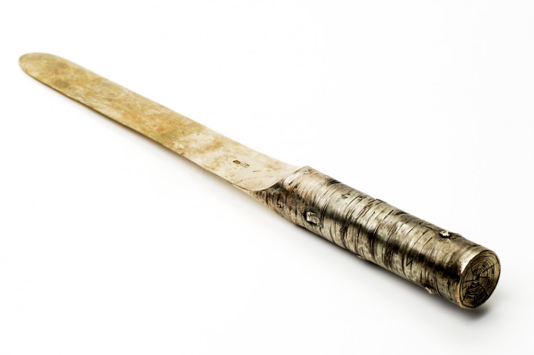 Russian silver paper knife. — image 1