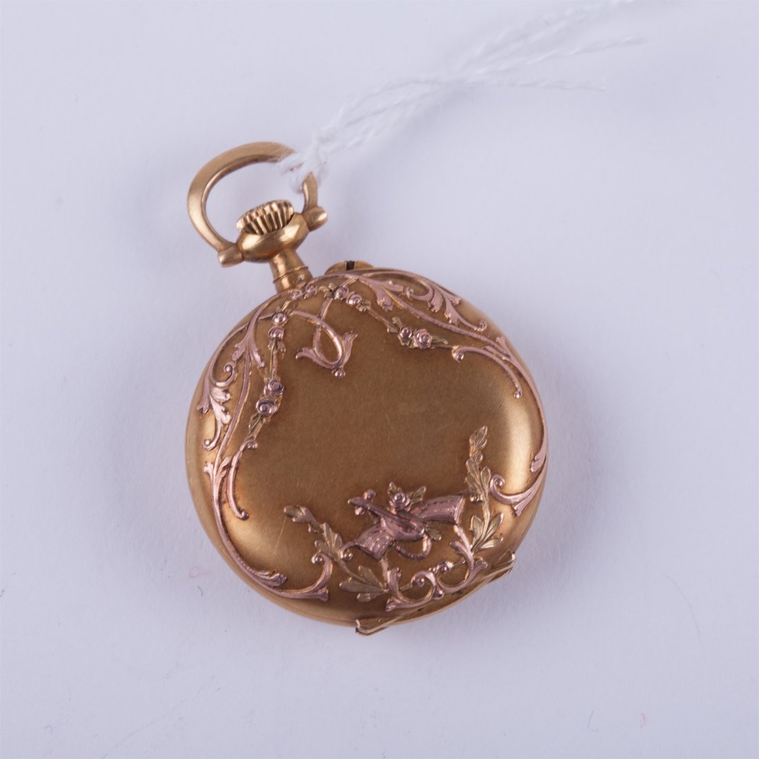 Open face gold pocket watch. — image 2