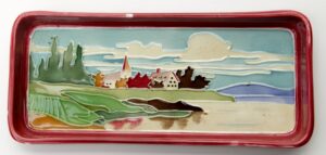 Russian porcelain tray. — image 1