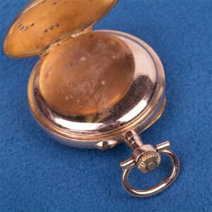 Gold pocket watch with jewels. — image 4