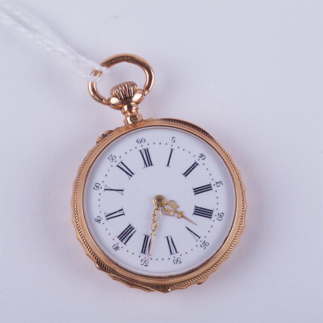 Open face gold pocket watch. — image 1