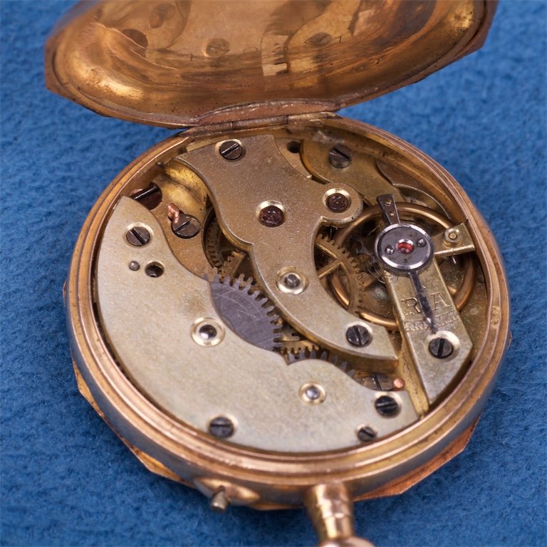 Gold pocket watch.18K. — image 4