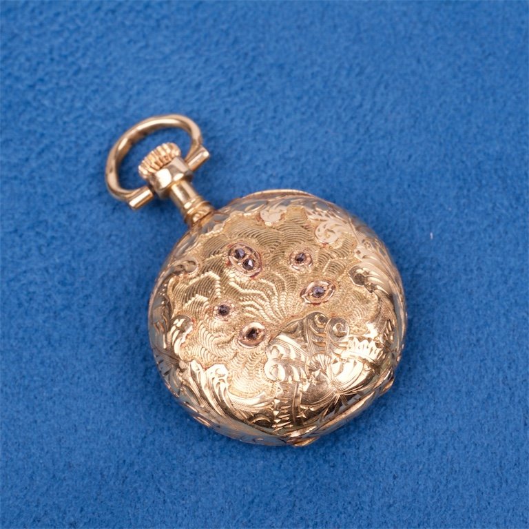 Gold pocket watch.18K. — image 1