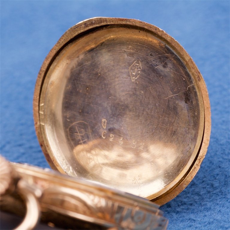 Gold pocket watch.18K. — image 6