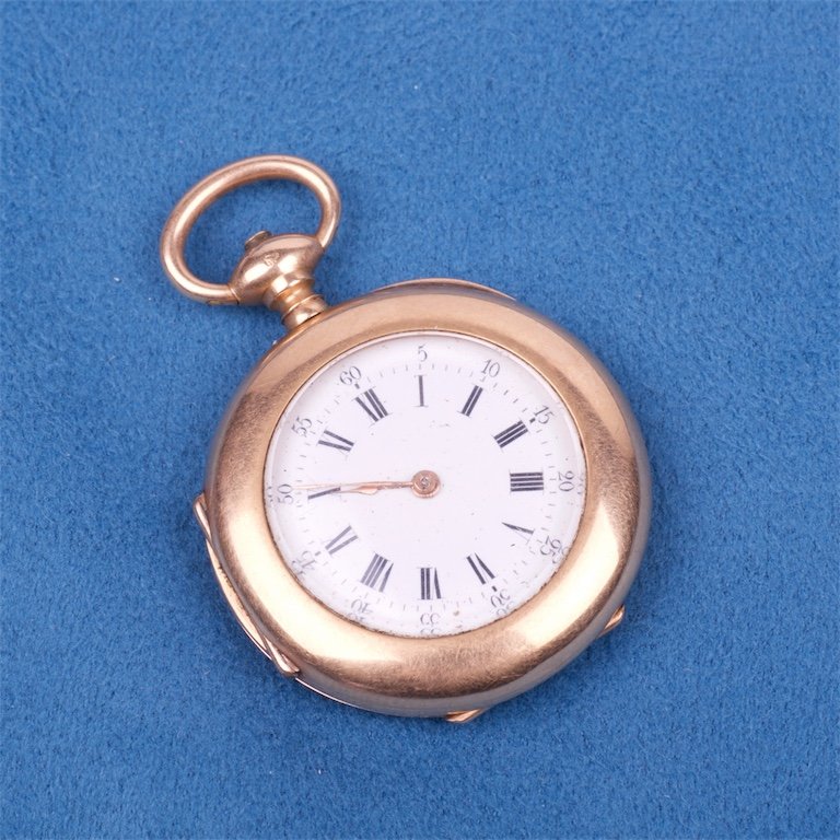 Gold pocket watch.18K. — image 1