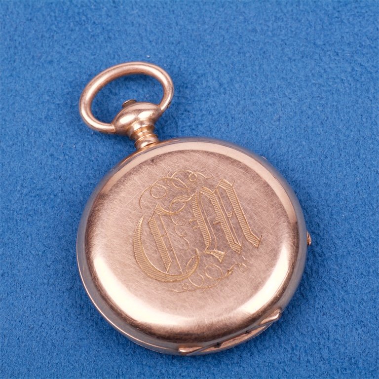 Gold pocket watch.18K. — image 3