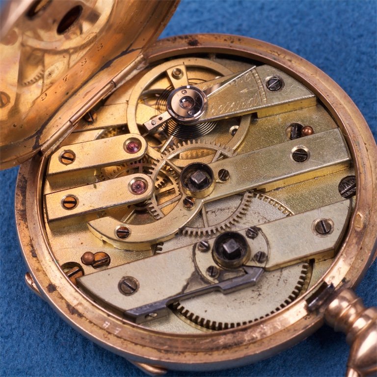 Gold pocket watch.18K. — image 6