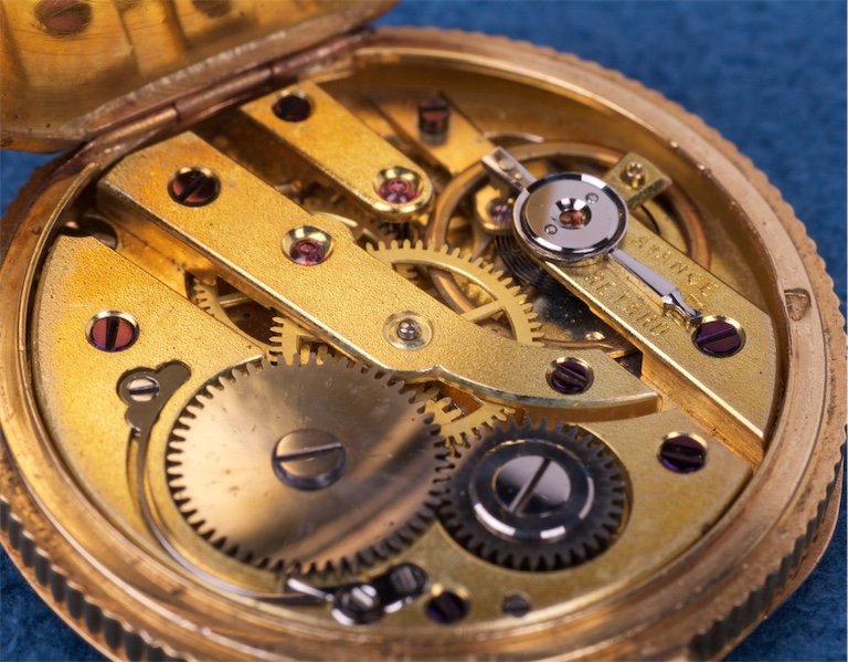 Gold pocket watch.18K. — image 6