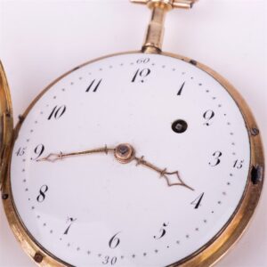 Gold 18K pocket watch. — image 2