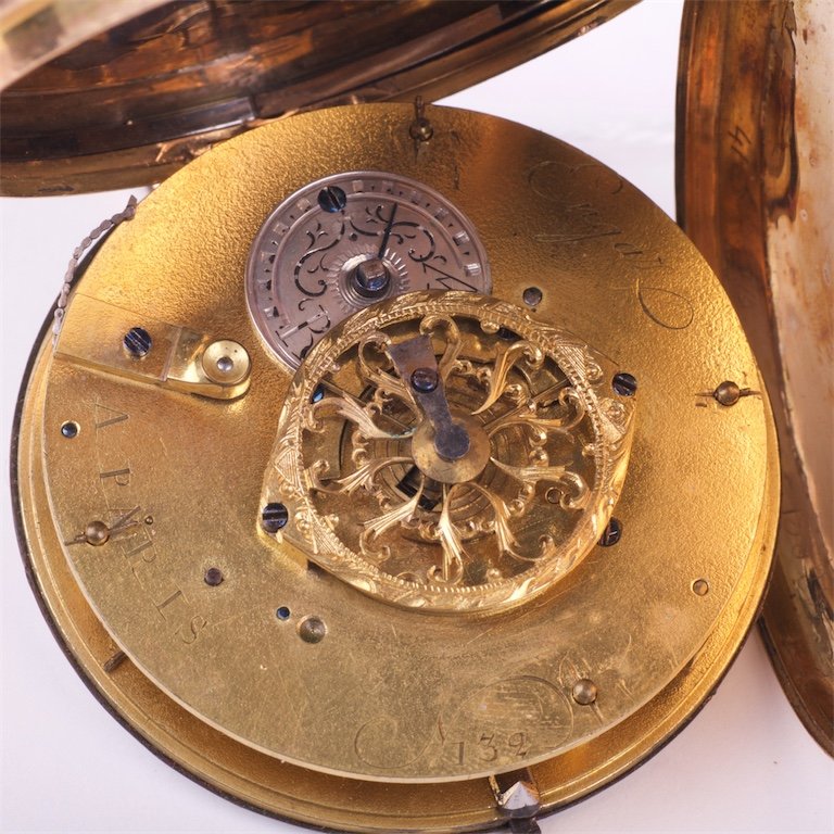 Gold 18K pocket watch. — image 6