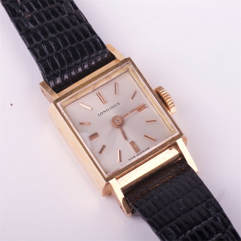 18K gold mechanical ladies wristwatch "Longines". — image 1