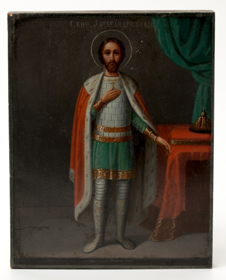 Russian icon of Saint Alexander. — image 1
