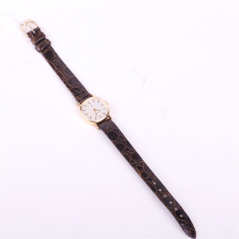 18K gold mechanical ladies wristwatch "Tissot". — image 2