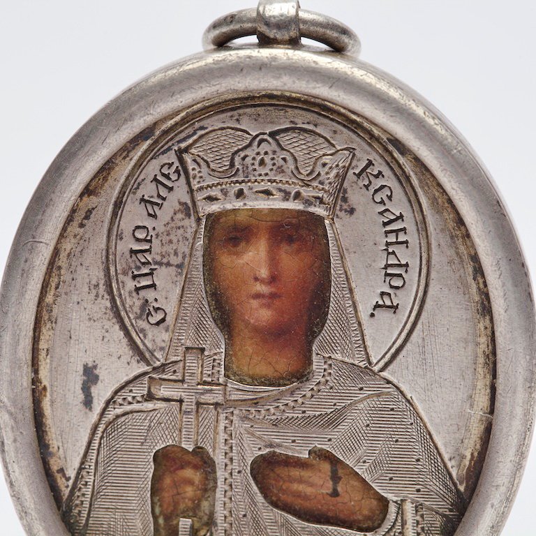 Russian icon of Saint Alexandra. — image 2