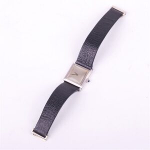 "Boucheron" ladies white 18k gold wristwatch with — image 2