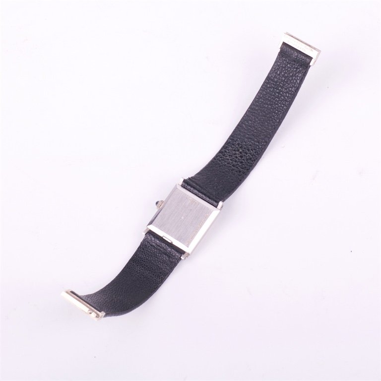 "Boucheron" ladies white 18k gold wristwatch with — image 3