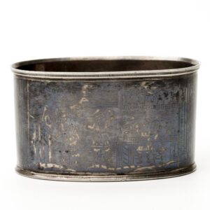 Russian silver and niello travel baker. — image 4