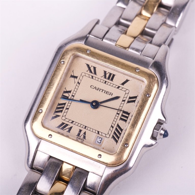 "Panthere" quarz mens wristwatch with calendar. — image 1