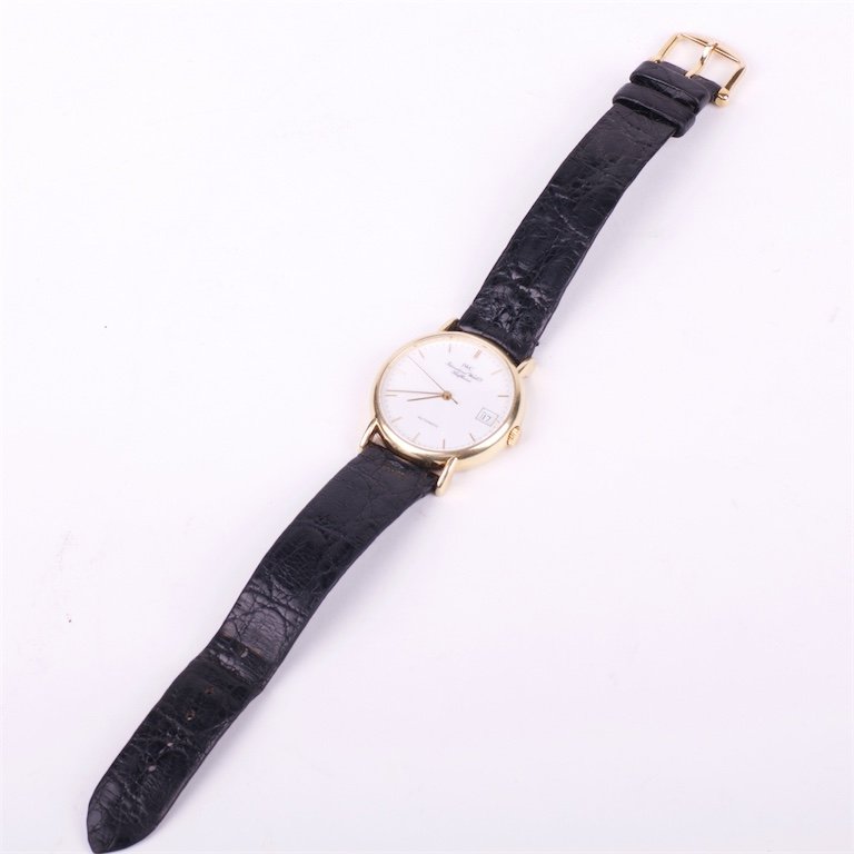 "IWC " mens wristwatch with calendar. — image 9