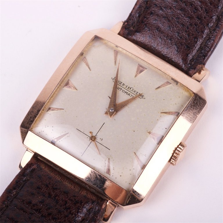 "Jaeger Le Coultre" rectangular automatic gold 18k — image 1
