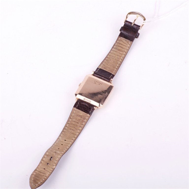 "Jaeger Le Coultre" rectangular automatic gold 18k — image 5